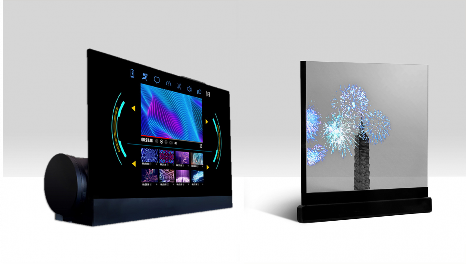 可卷式、折迭性、高透明